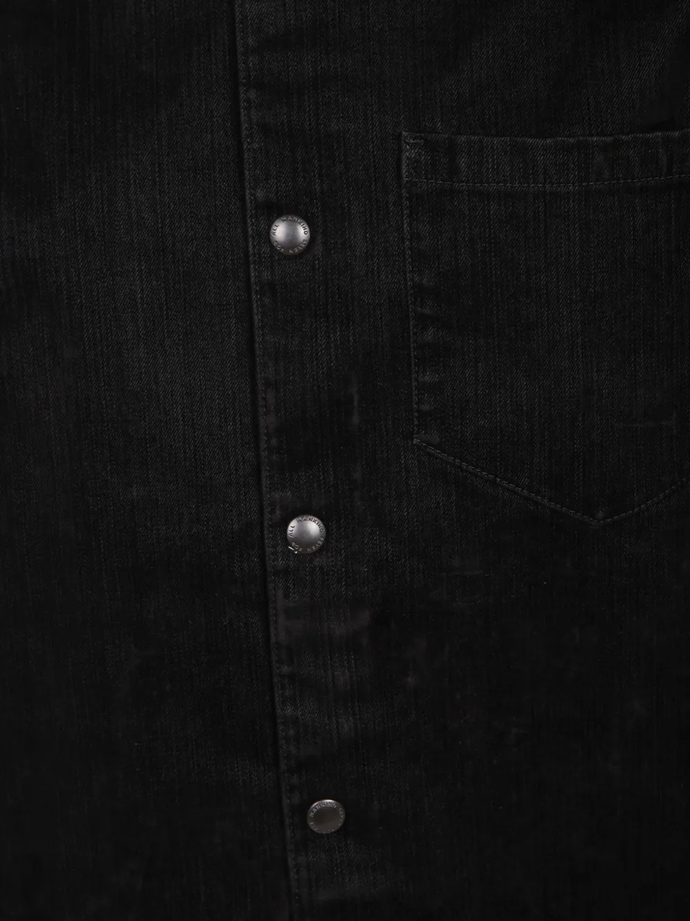 7 For All Mankind Button-up overhemd Zwart