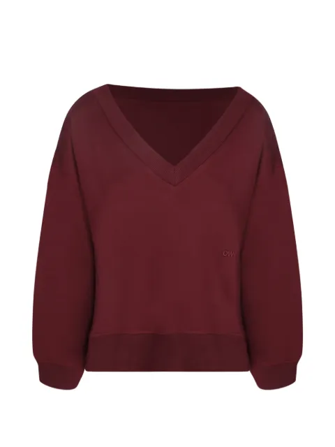 OWN V-neck logo-embroidered sweater