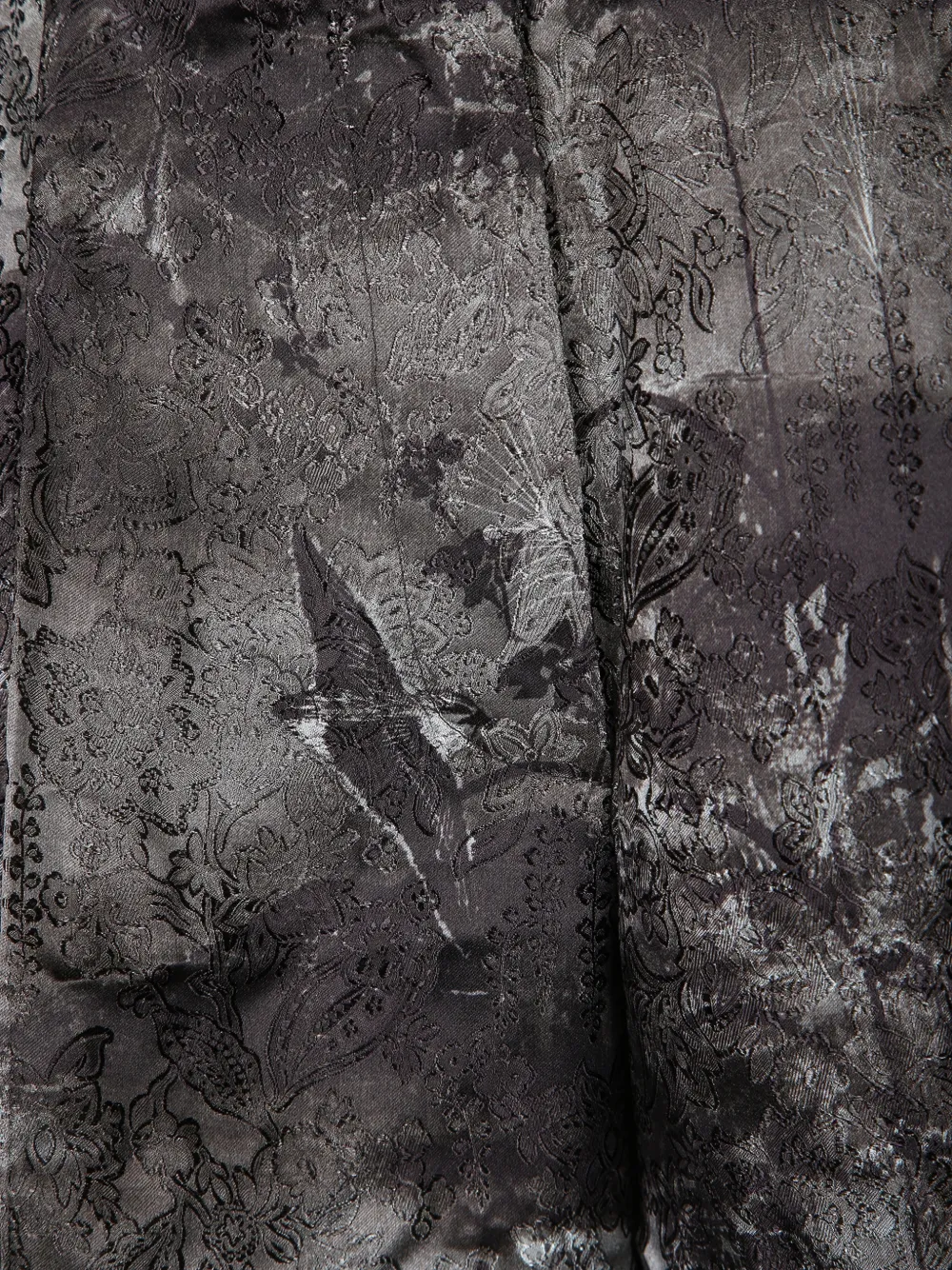 Pierre-Louis Mascia Zijden jacquardbroek met bloemenprint Grijs