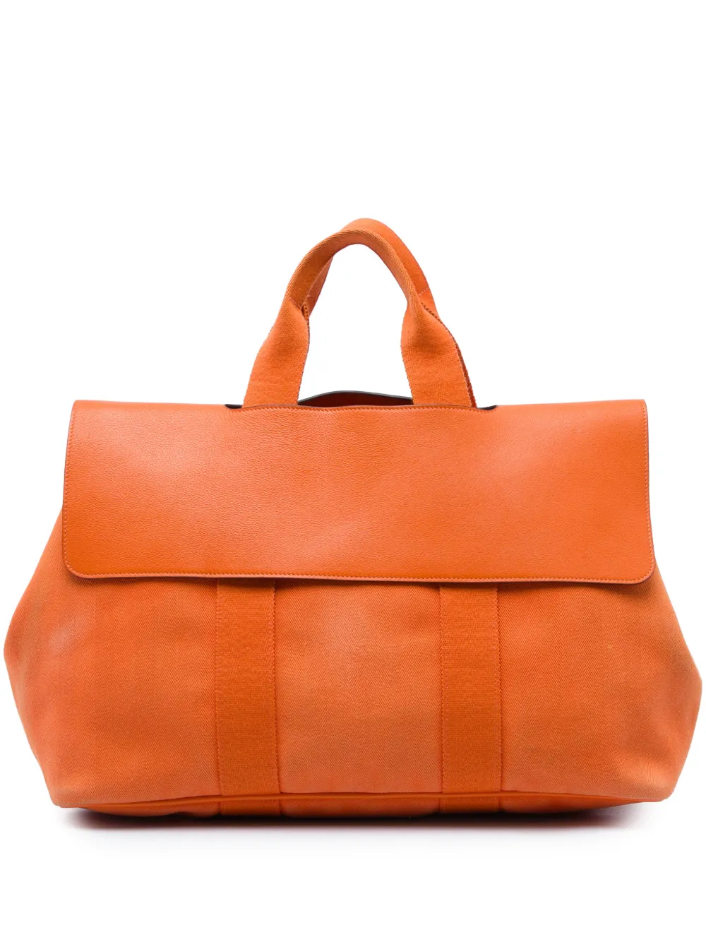 Hermès Pre-Owned sac à main Valparaiso PM en toile et Swift (2009) - Orange