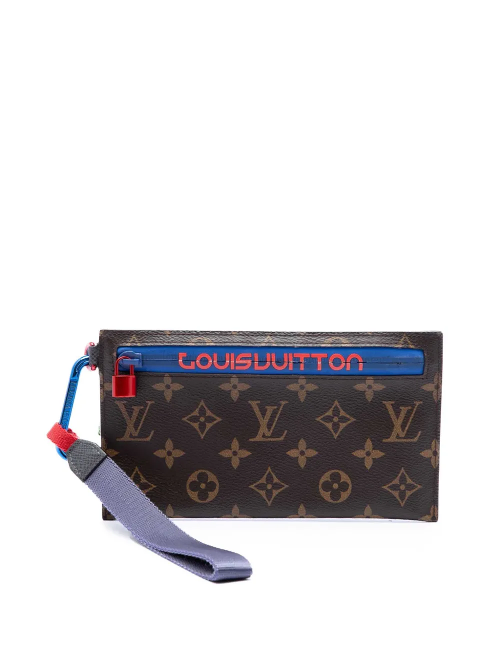 Louis Vuitton Pre-Owned 2018 Monogram Outdoor Ribbon Pochette clutch bag - Marrone