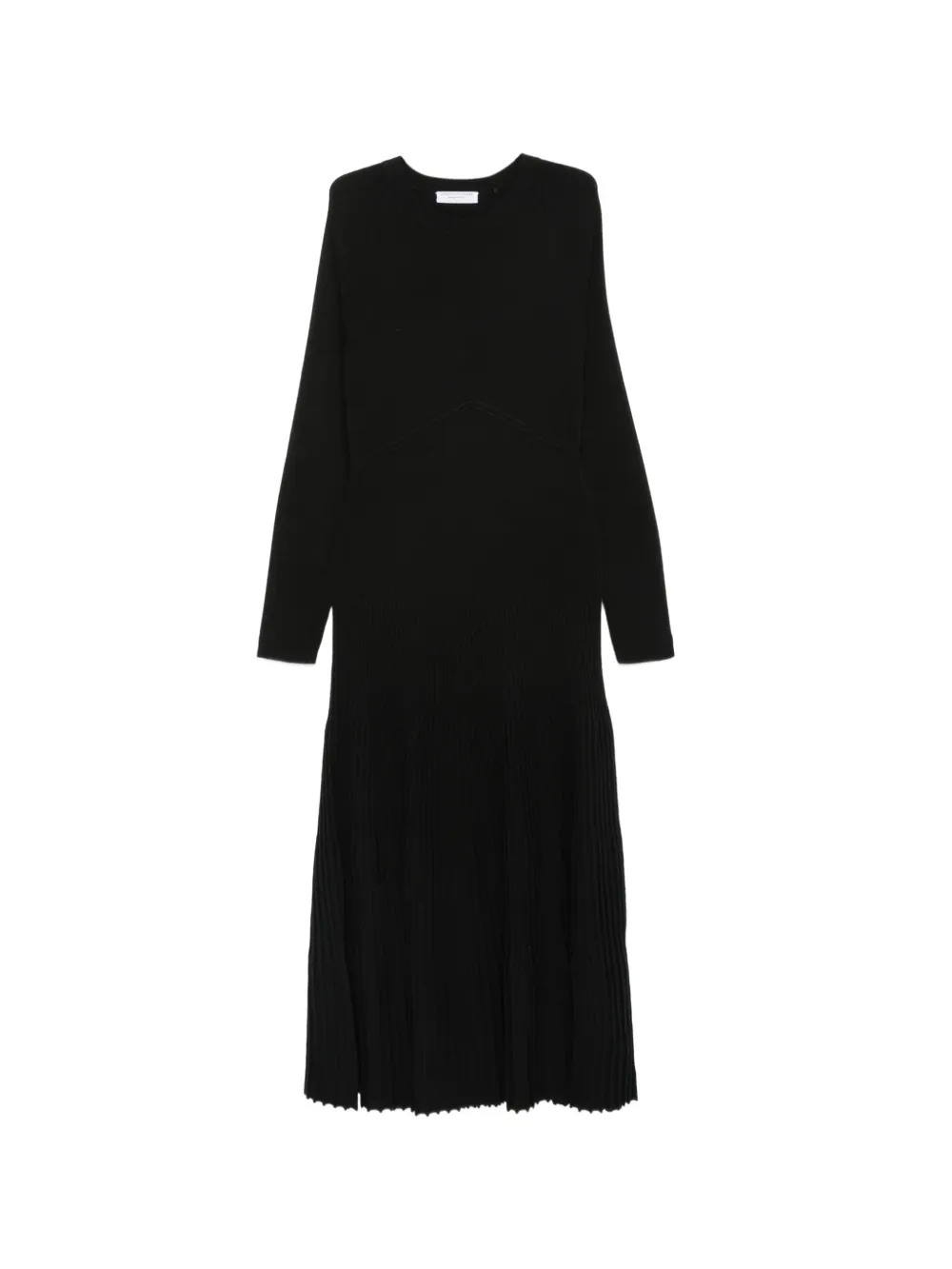 Majestic Filatures ribbed-knit long-sleeve midi dress