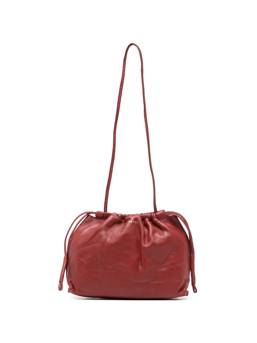 Soeur Suzette drawstring leather shoulder bag