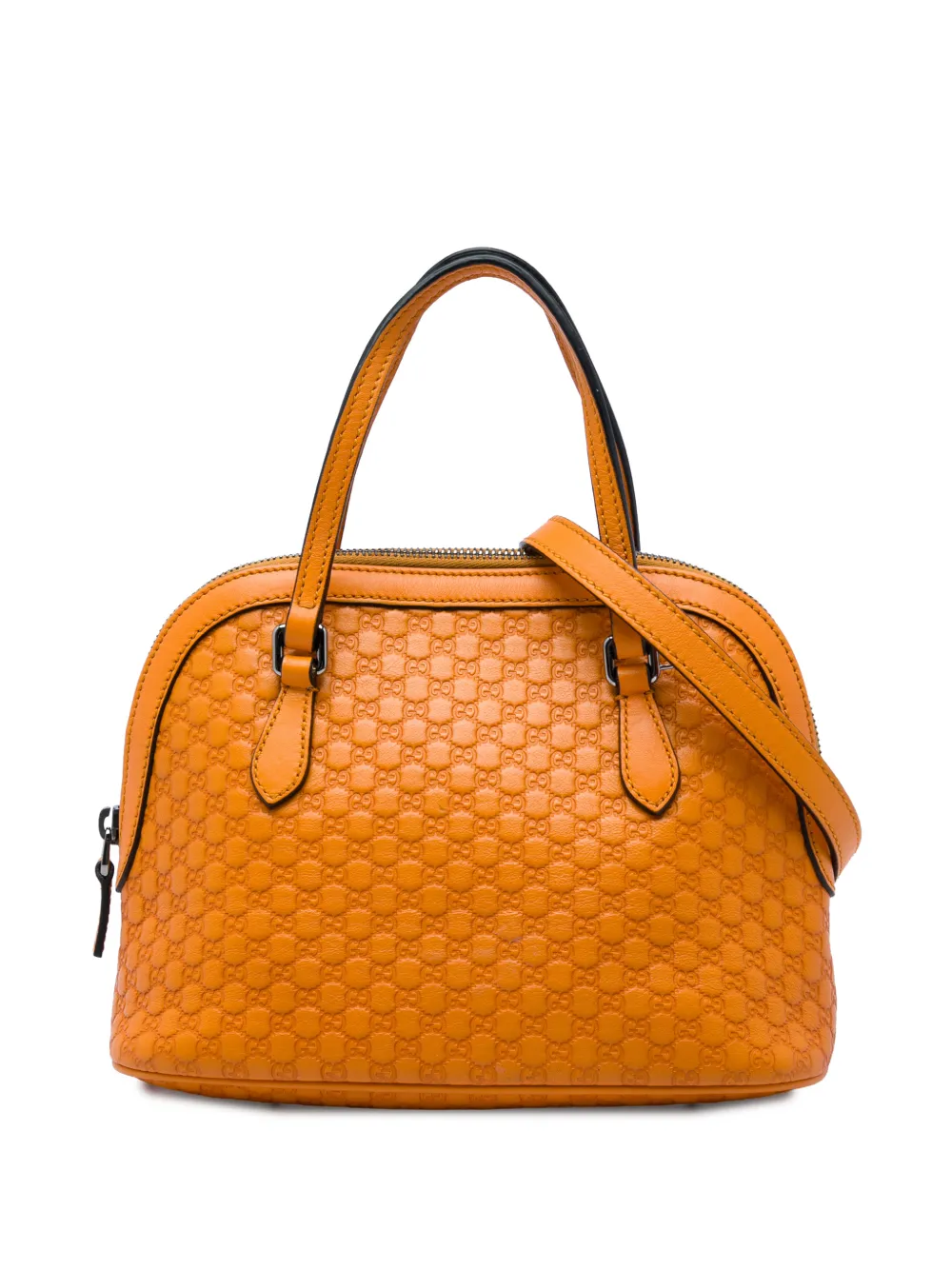 Gucci Pre-Owned 2016-2026 Mini Microguccissima Dome satchel - Arancione