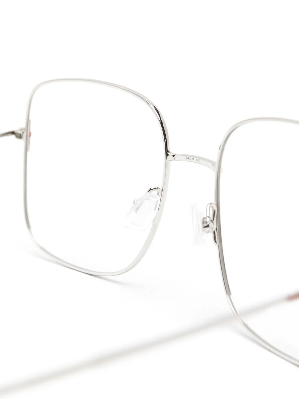 BOSS Bril met vierkant montuur Zilver