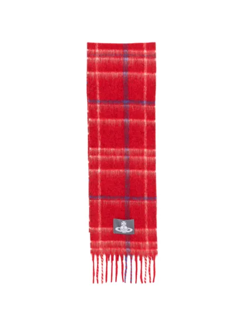 Vivienne Westwood mascada con parche Orb con motivo de cuadros