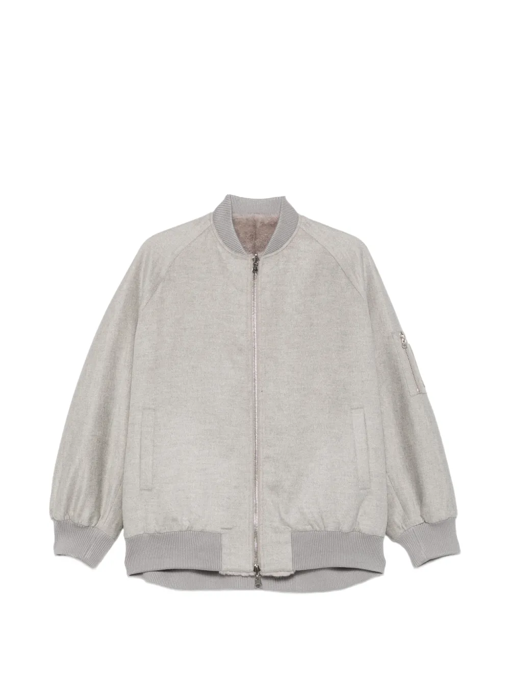VALENTINI 1972 reversible shearling-lined coat - Grigio