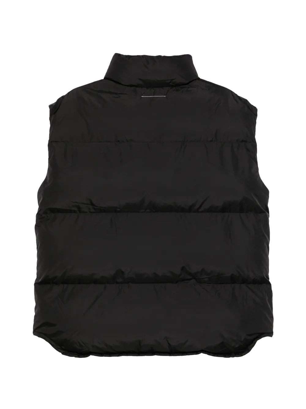 MM6 Maison Margiela Kids quilted puffer gilet Zwart