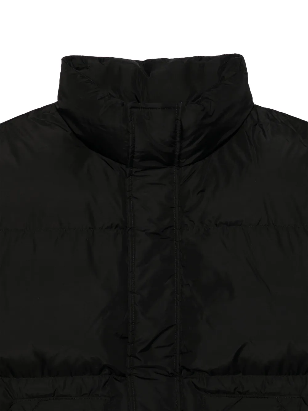 MM6 Maison Margiela Kids quilted puffer gilet Zwart