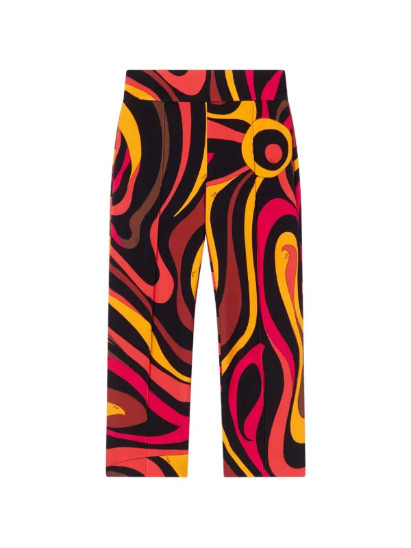 Pucci Marmo-print Capri Pants in Black
