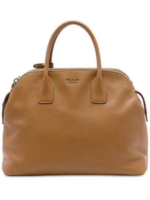 Prada Pre-Owned 2013-2016 Saffiano Triple Zip Dome Tote handbag