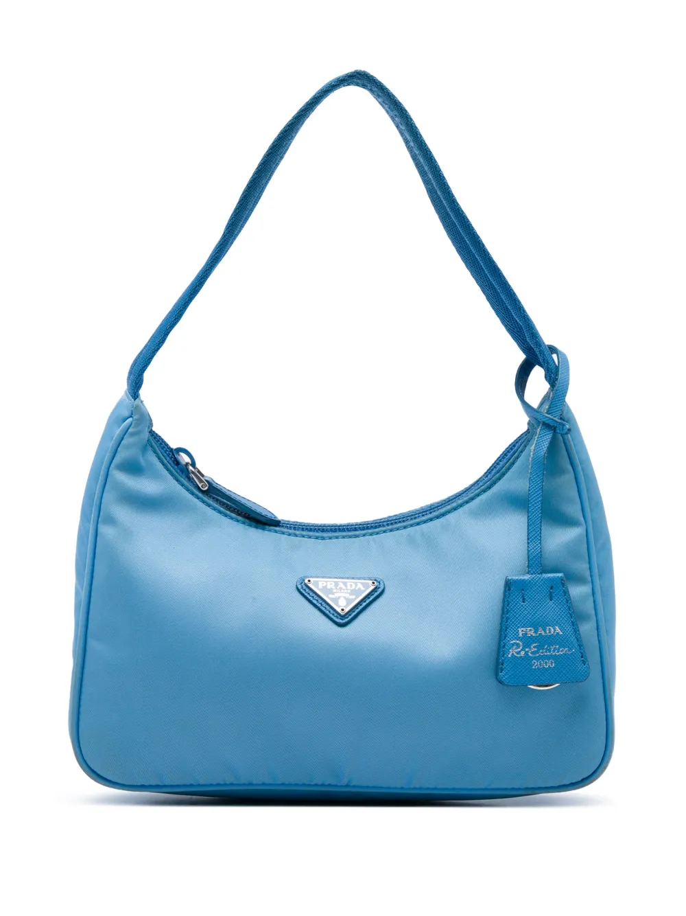 Prada Pre-Owned 2019-2026 Mini Tessuto Re Edition 2000 shoulder bag - Blu