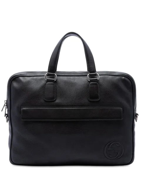 Gucci Pre-Owned 2016-2026 Calfskin Soho Briefcase business bag