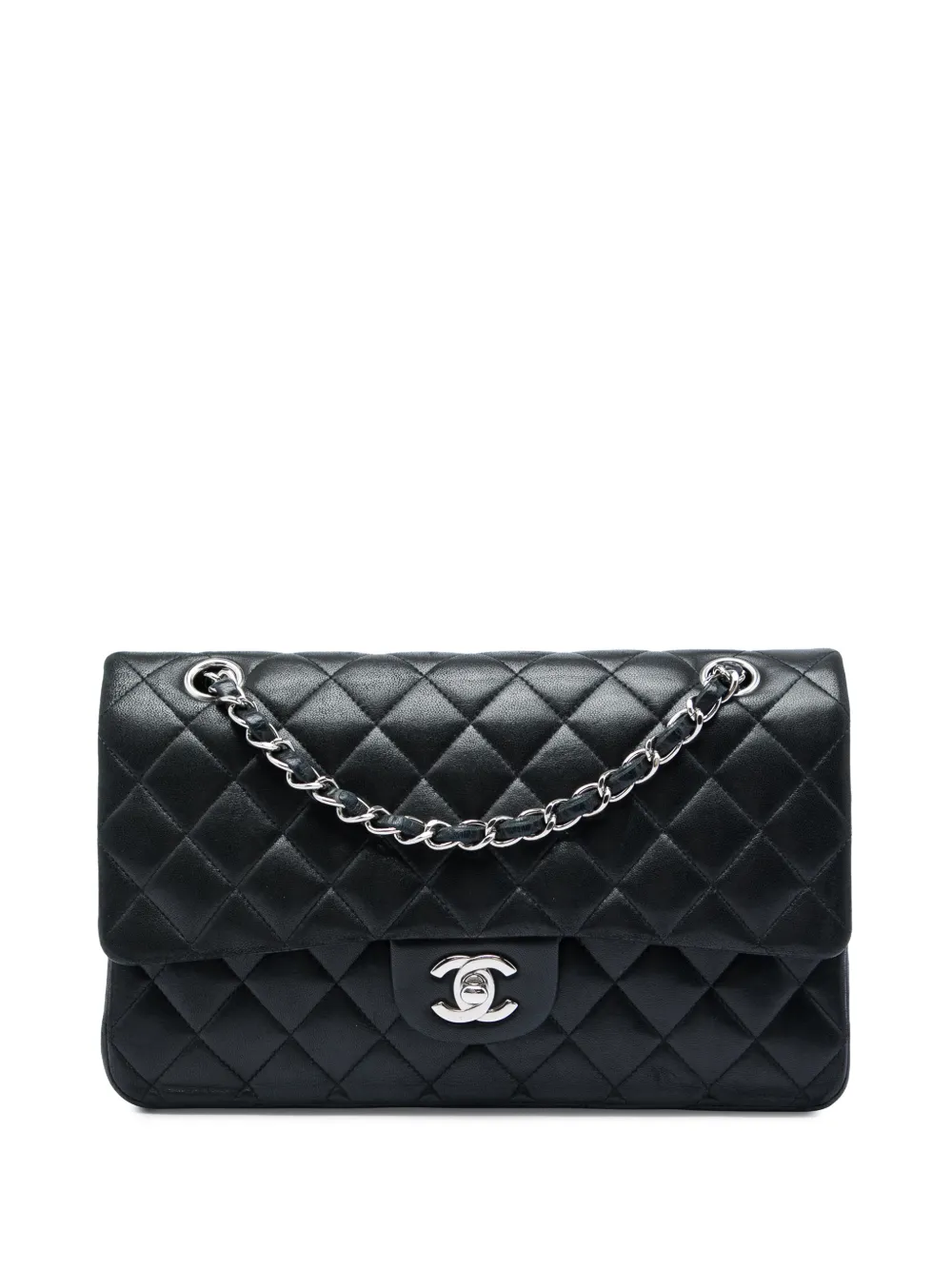 CHANEL Pre-Owned 2010-2011 Medium Classic Lambskin Double Flap shoulder bag - Nero