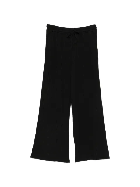 Bobi pants tejidos de canalé con cordones en la pretina