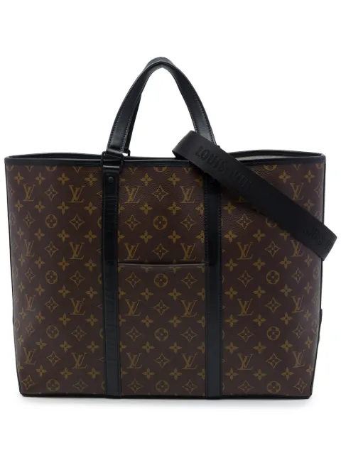 Louis Vuitton Pre-Owned bolsa satchel Weekend GM con monograma Macassar 2021-2026
