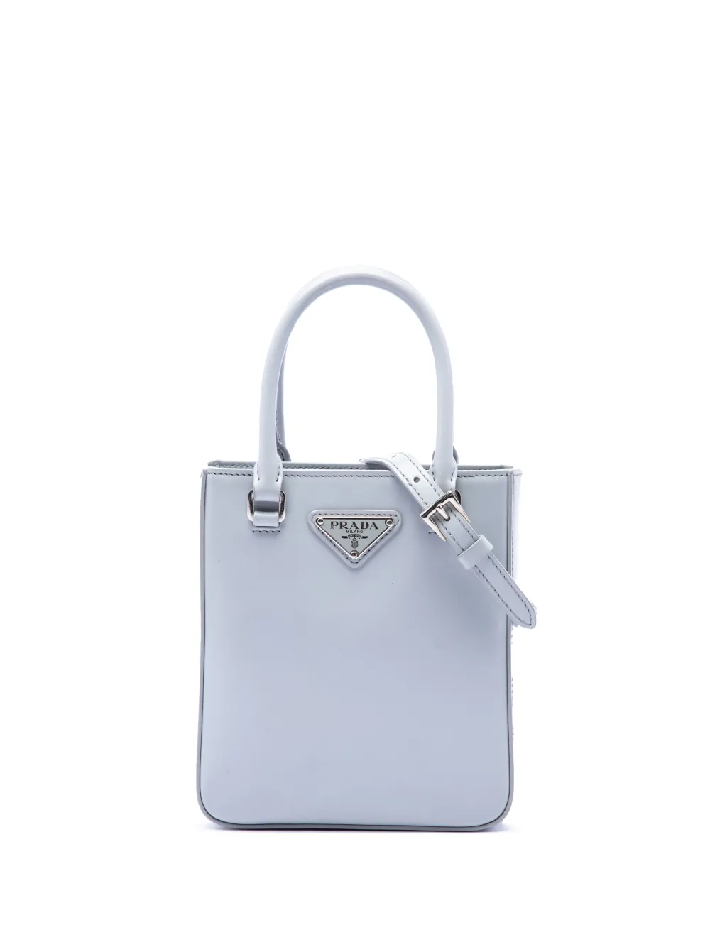 Prada Pre-Owned 2013-2016 Small Spazzolato Leather satchel - Blu