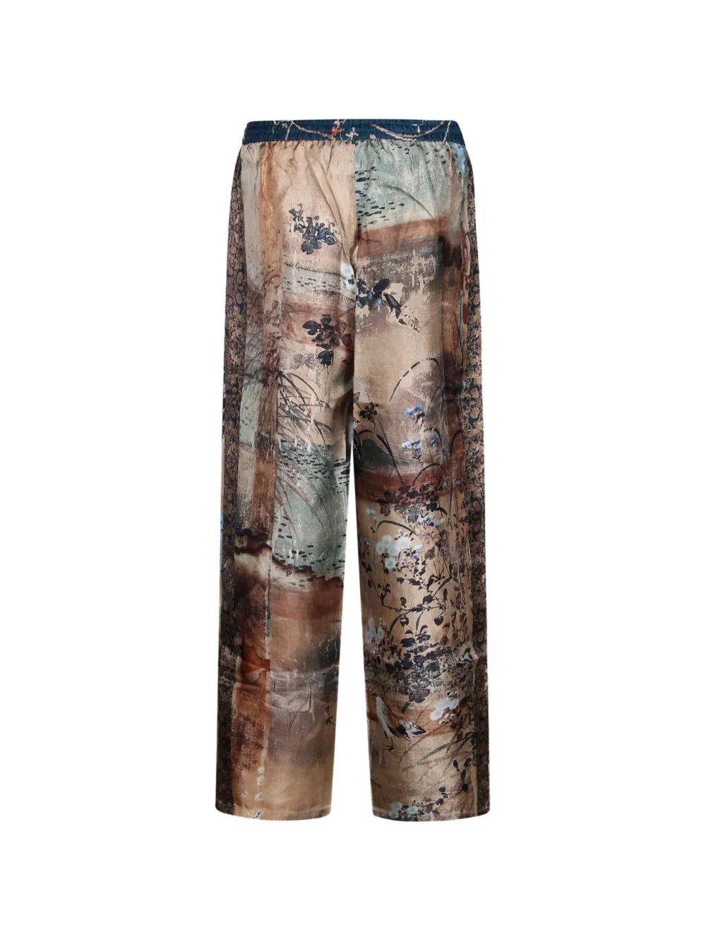 Pierre-Louis Mascia Aloe silk trousers Beige