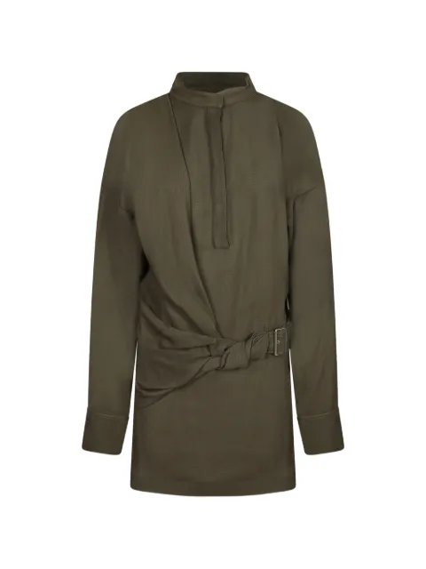 IRO Melva belted wrap mini dress