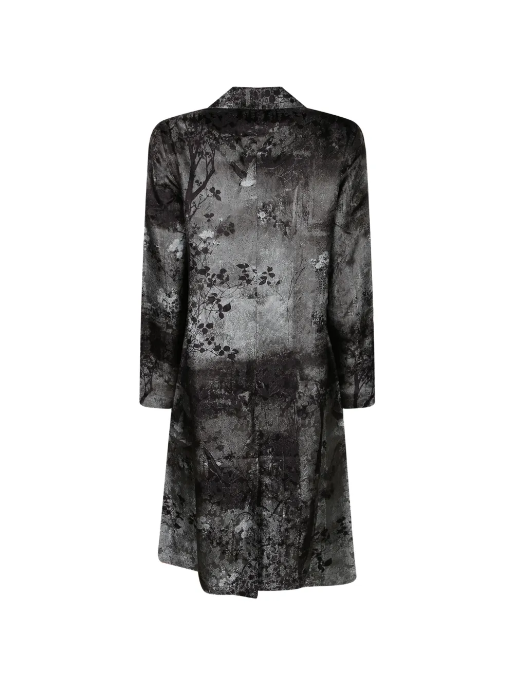 Pierre-Louis Mascia JP682DOX floral-print jacquard coat Grijs