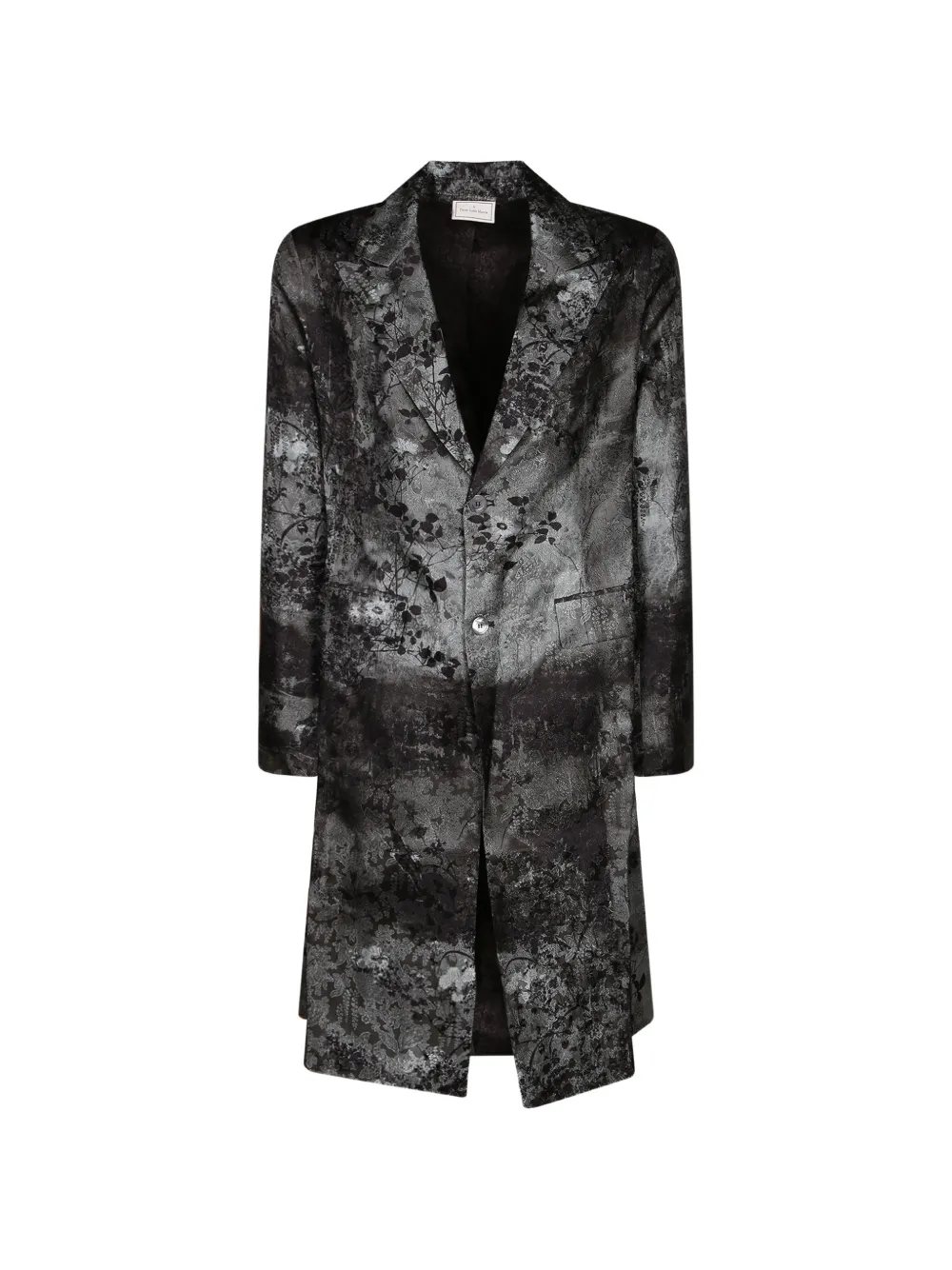 Pierre-Louis Mascia JP682DOX floral-print jacquard coat Grijs
