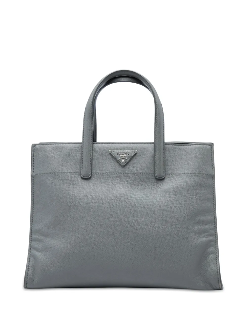 Prada Pre-Owned 2010-2026 Saffiano Soft Triple Pocket Tote Satchel-Tasche - Grau