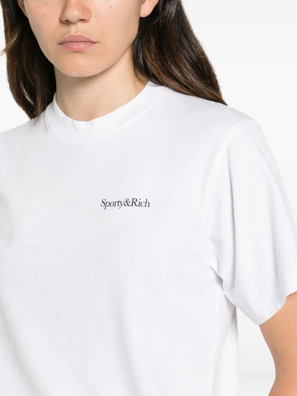 Sporty & Rich T-shirt met logoprint Wit