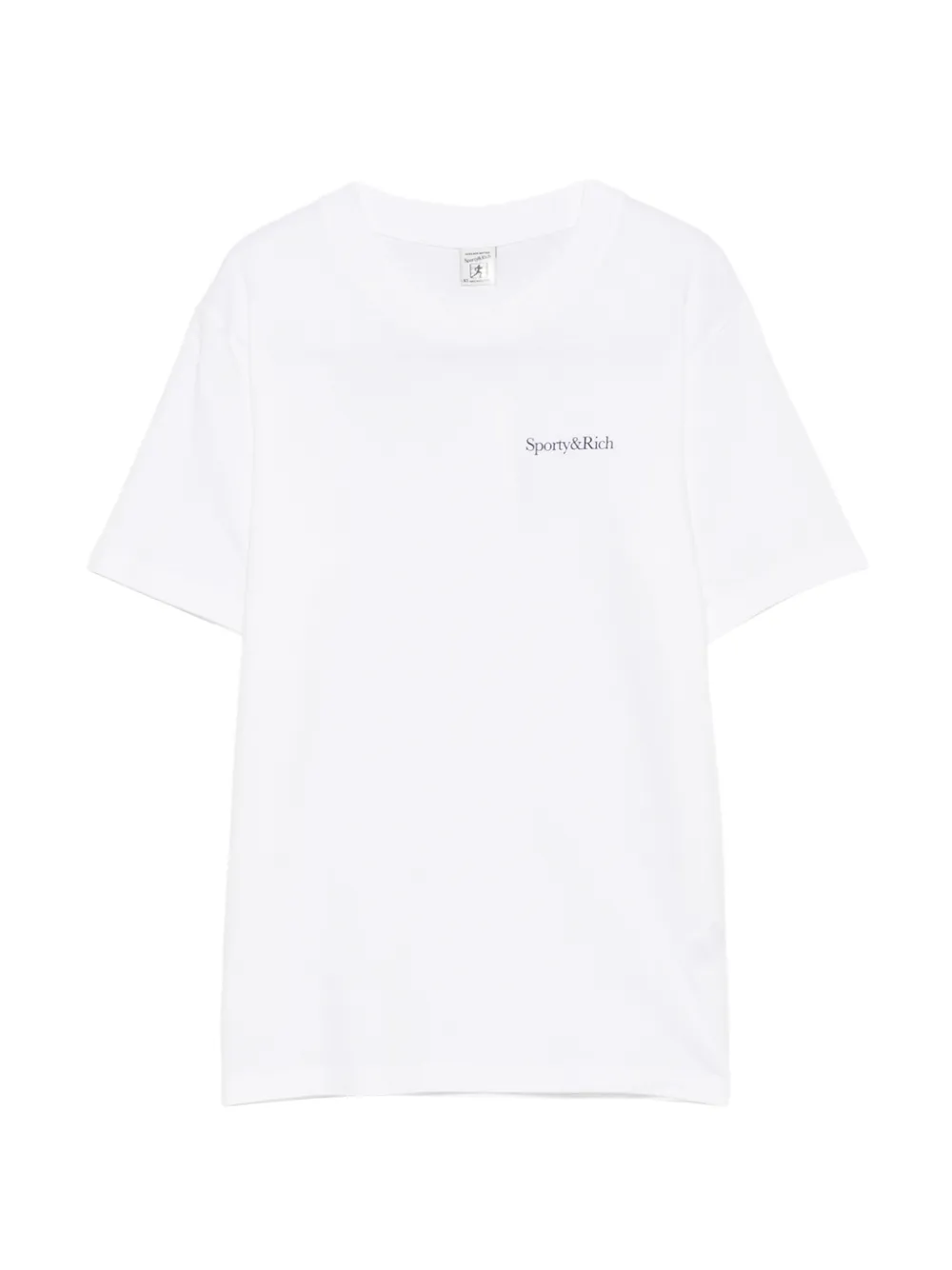 Sporty & Rich t-shirt à logo imprimé - Blanc Sporty & Rich t-shirt à logo imprimé - Blanc