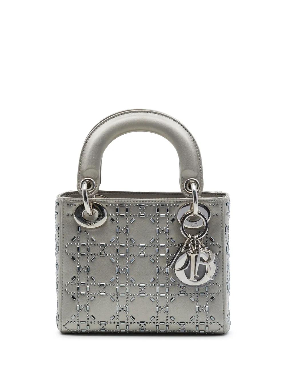 Christian Dior Pre-Owned mini sac à main Lady Dior (2018) - Gris