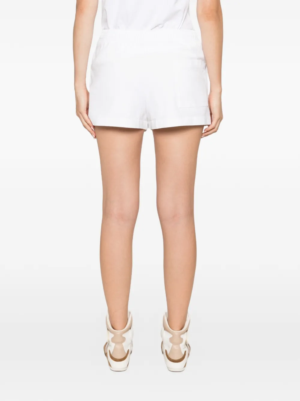 Sporty & Rich Shorts met geborduurd logo Wit
