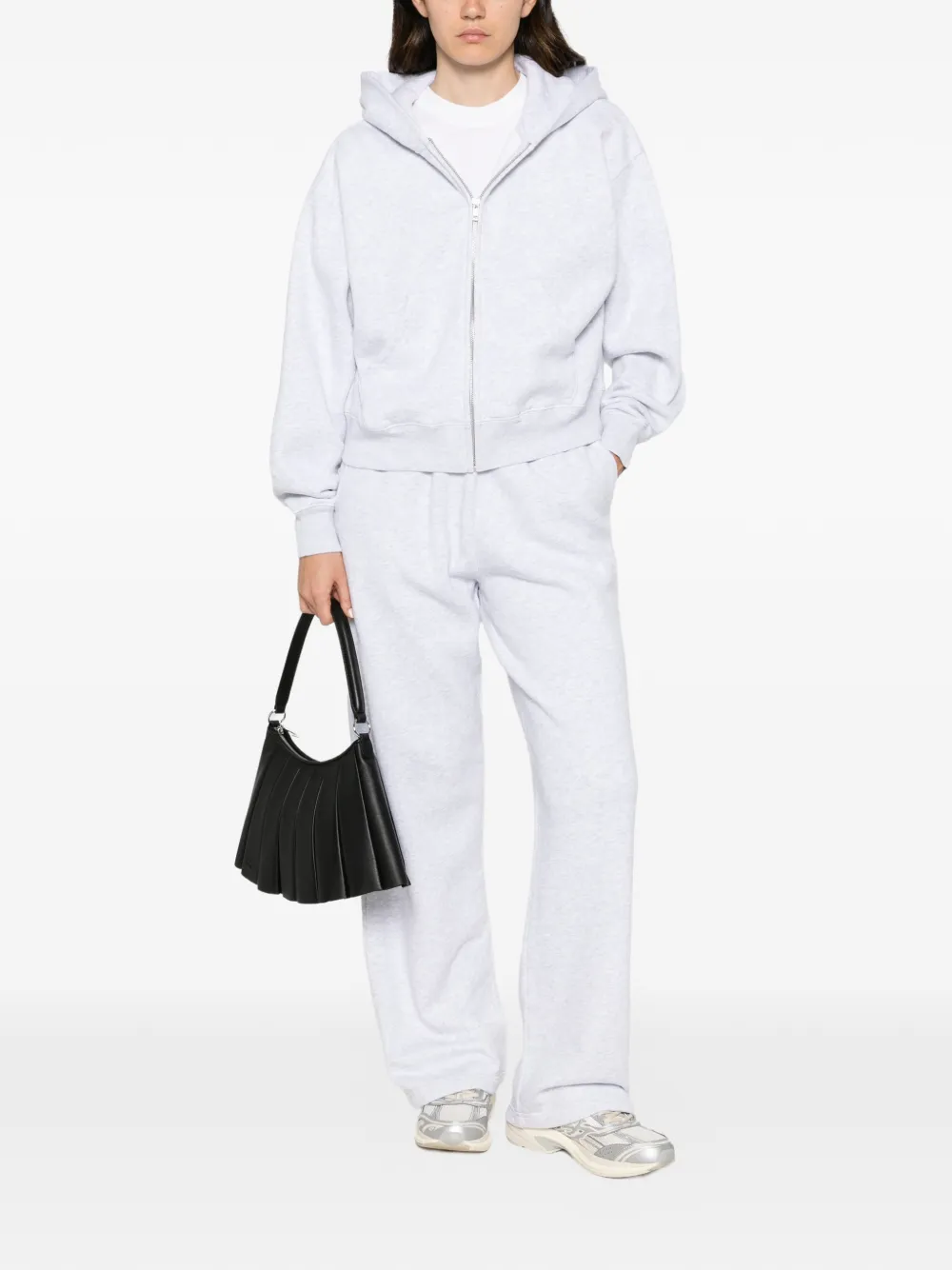 Sporty & Rich Hoodie met rits Grijs
