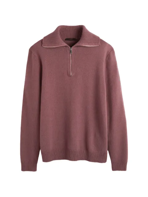 slowear jersey de cachemira con media cremallera