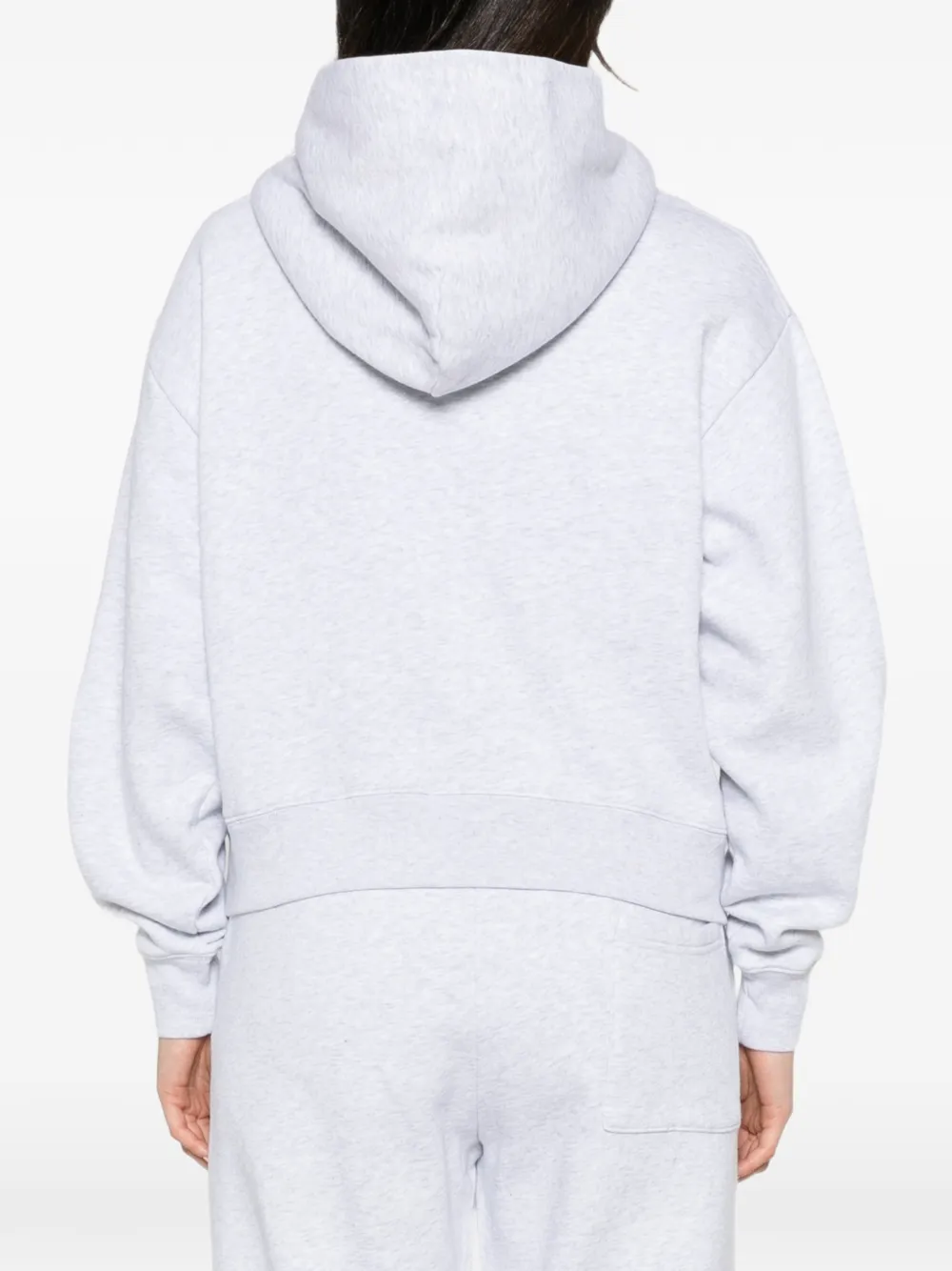 Sporty & Rich Hoodie met geborduurd logo Grijs