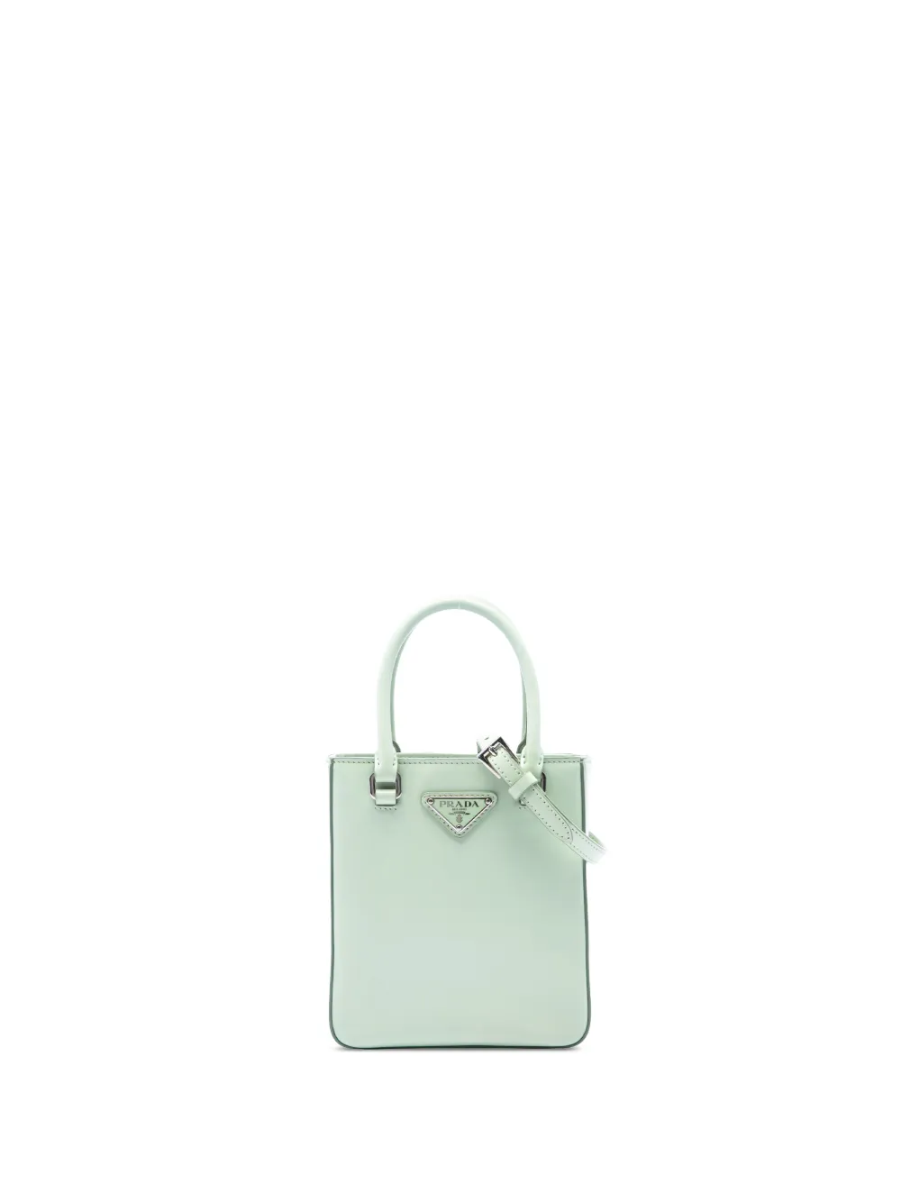 Prada Pre-Owned 2013-2026 Small Spazzolato Leather Satchel tote bag - Verde