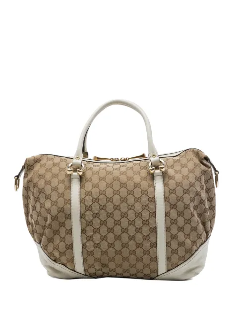 Gucci Pre-Owned 2016-2026 GG Canvas Horsebit Nail boston bag
