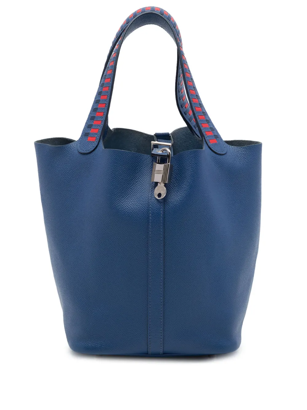 Hermès Pre-Owned 2018 Epsom Tressage Picotin Lock Handtasche 22cm - Blau