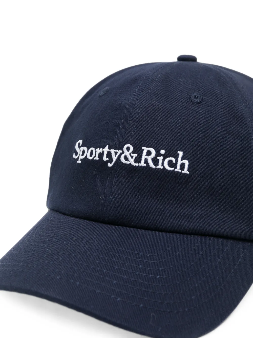 Sporty & Rich Honkbalpet met geborduurd logo Blauw