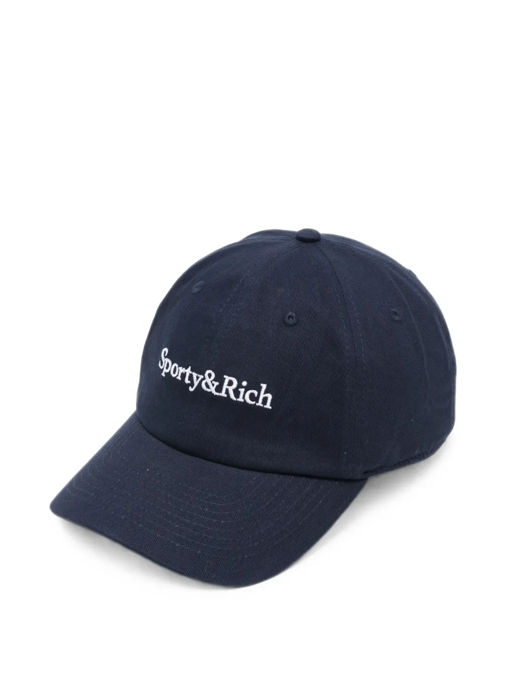 Sporty & Rich logo-embroidered baseball cap