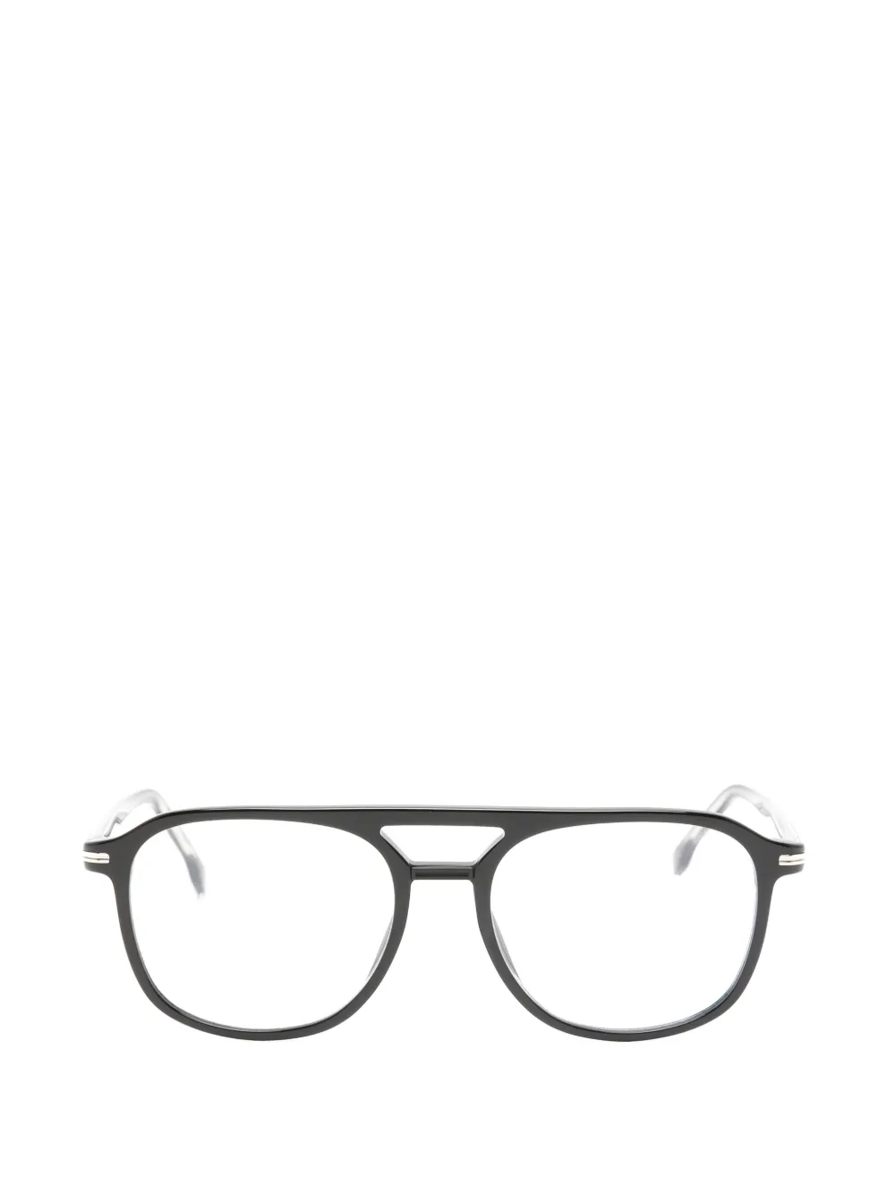 Hugo Boss Pilot-frame Glasses In Black