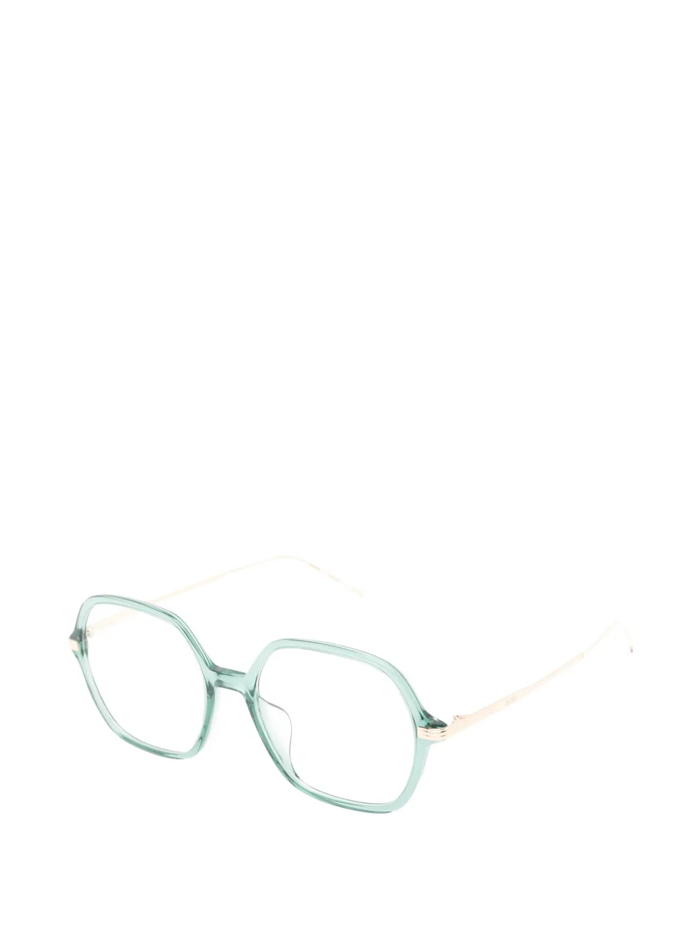 BOSS Bril met geometrisch montuur Groen