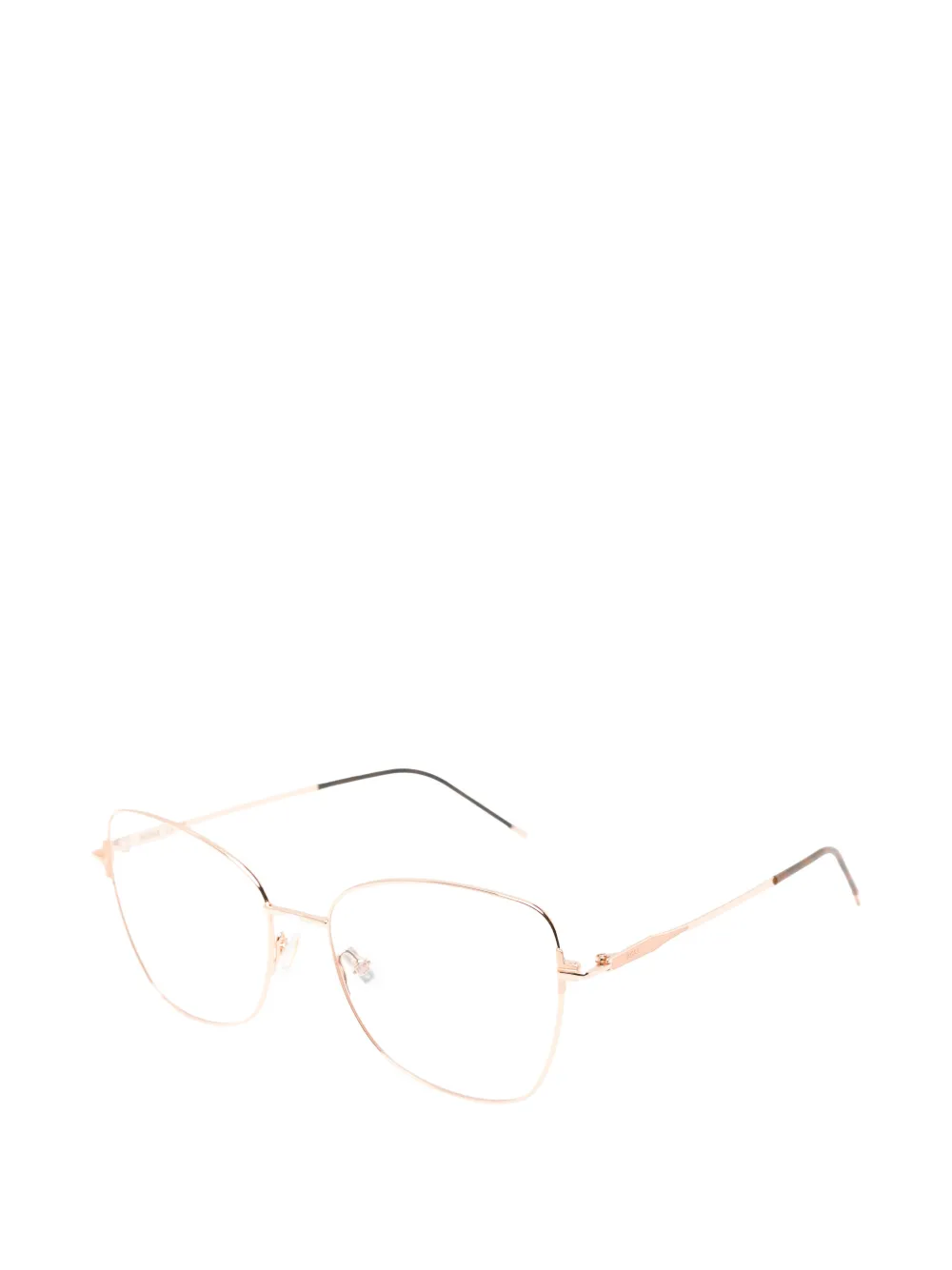 BOSS Bril met geometrisch montuur Roze