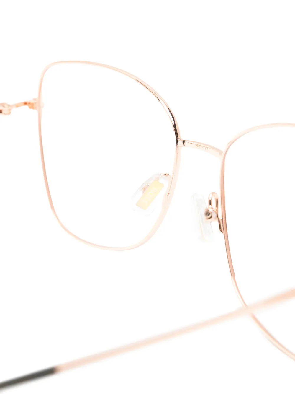 BOSS Bril met geometrisch montuur Roze