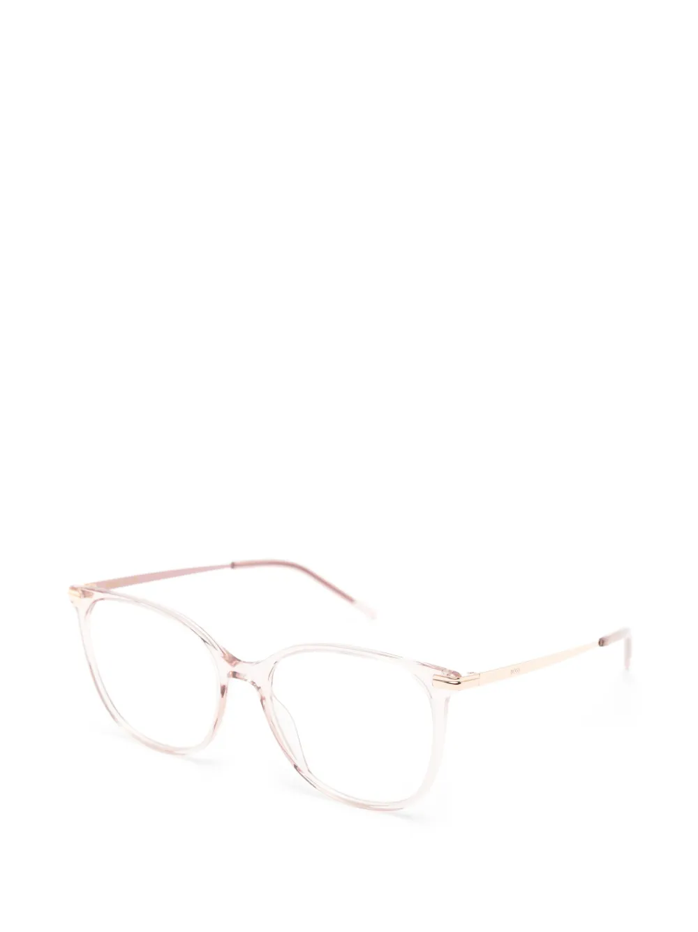 BOSS Bril met geometrisch montuur Roze
