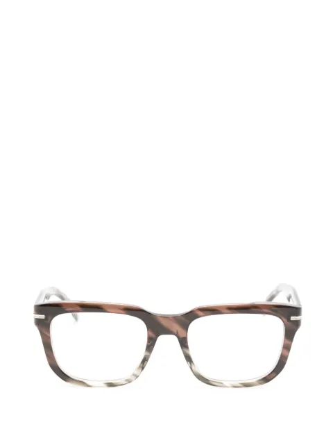 BOSS lentes con armazón rectangular estilo carey