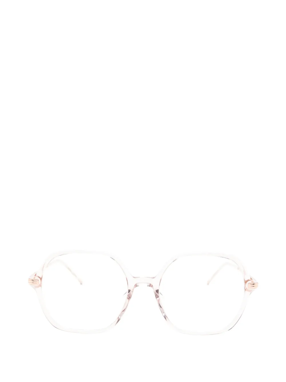 BOSS Bril met geometrisch montuur Roze