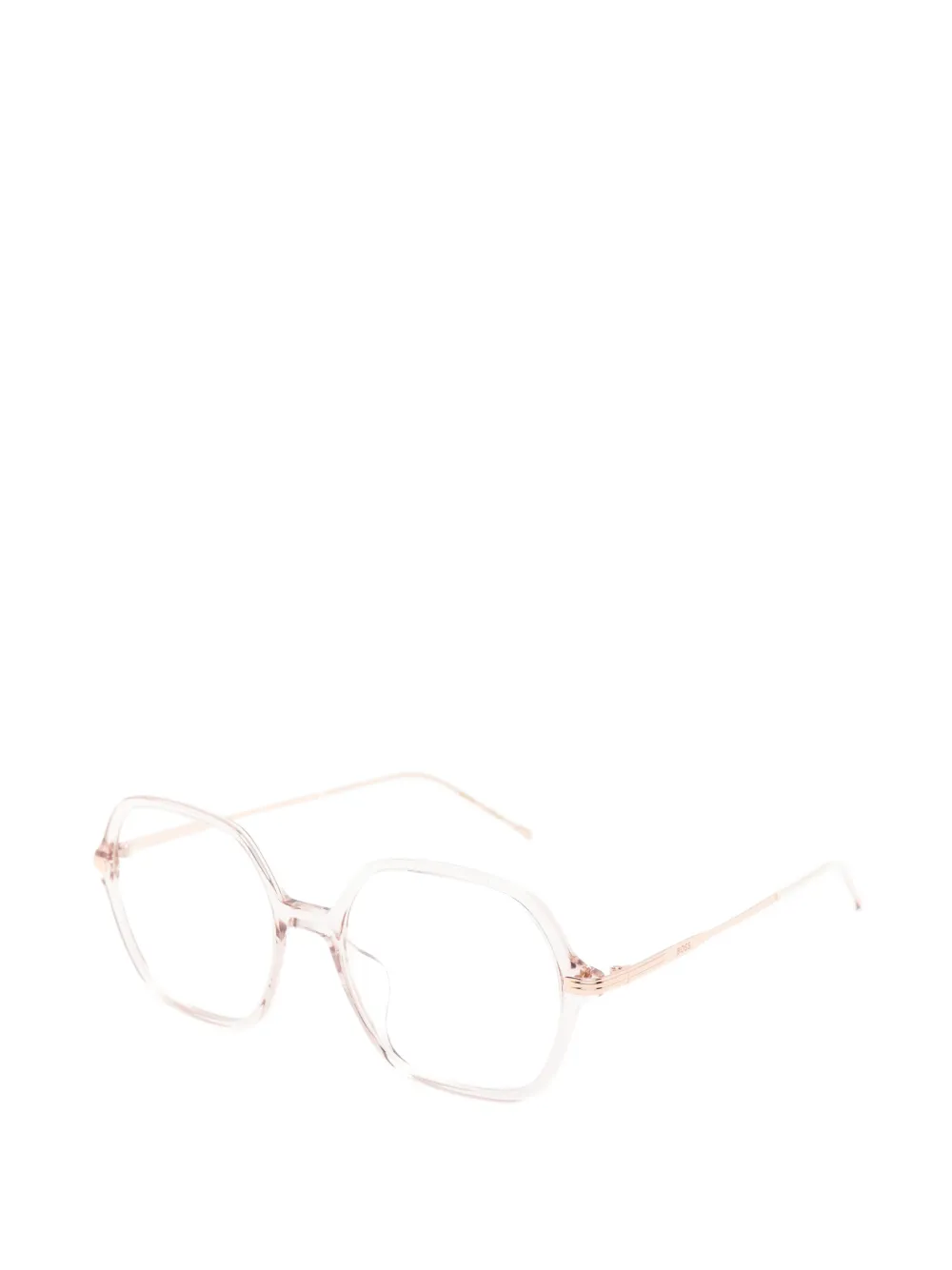 BOSS Bril met geometrisch montuur Roze