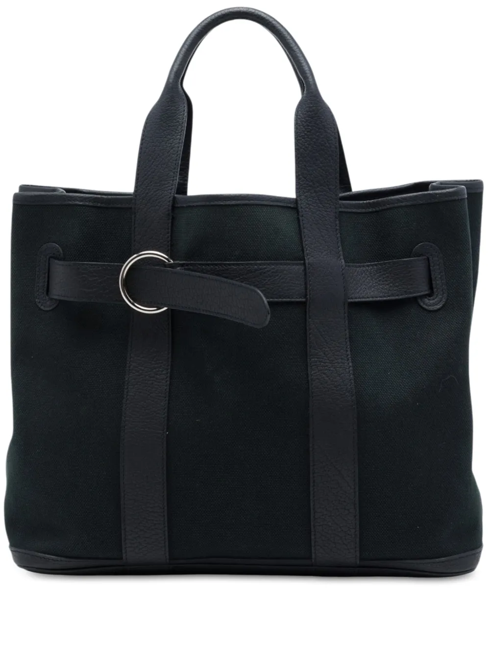 Hermès Pre-Owned sac à main Ceinture PM en Toile et Negonda (2007) - Noir