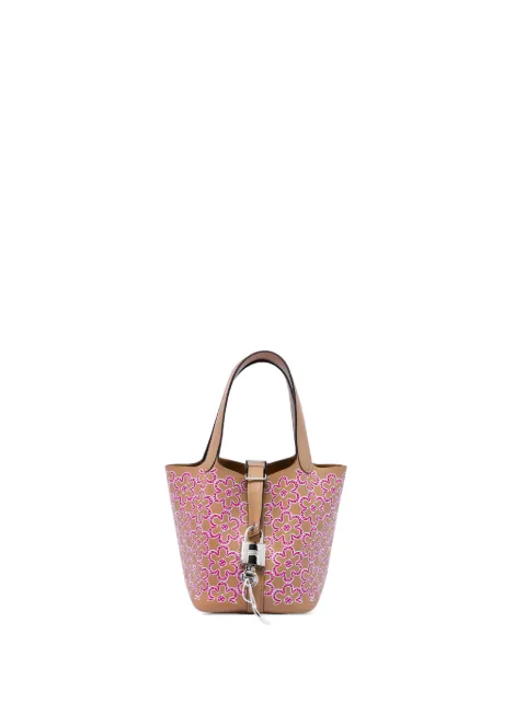 Hermès Pre-Owned 2022 Micro Swift Lucky Daisy Picotin Lock 14 handbag