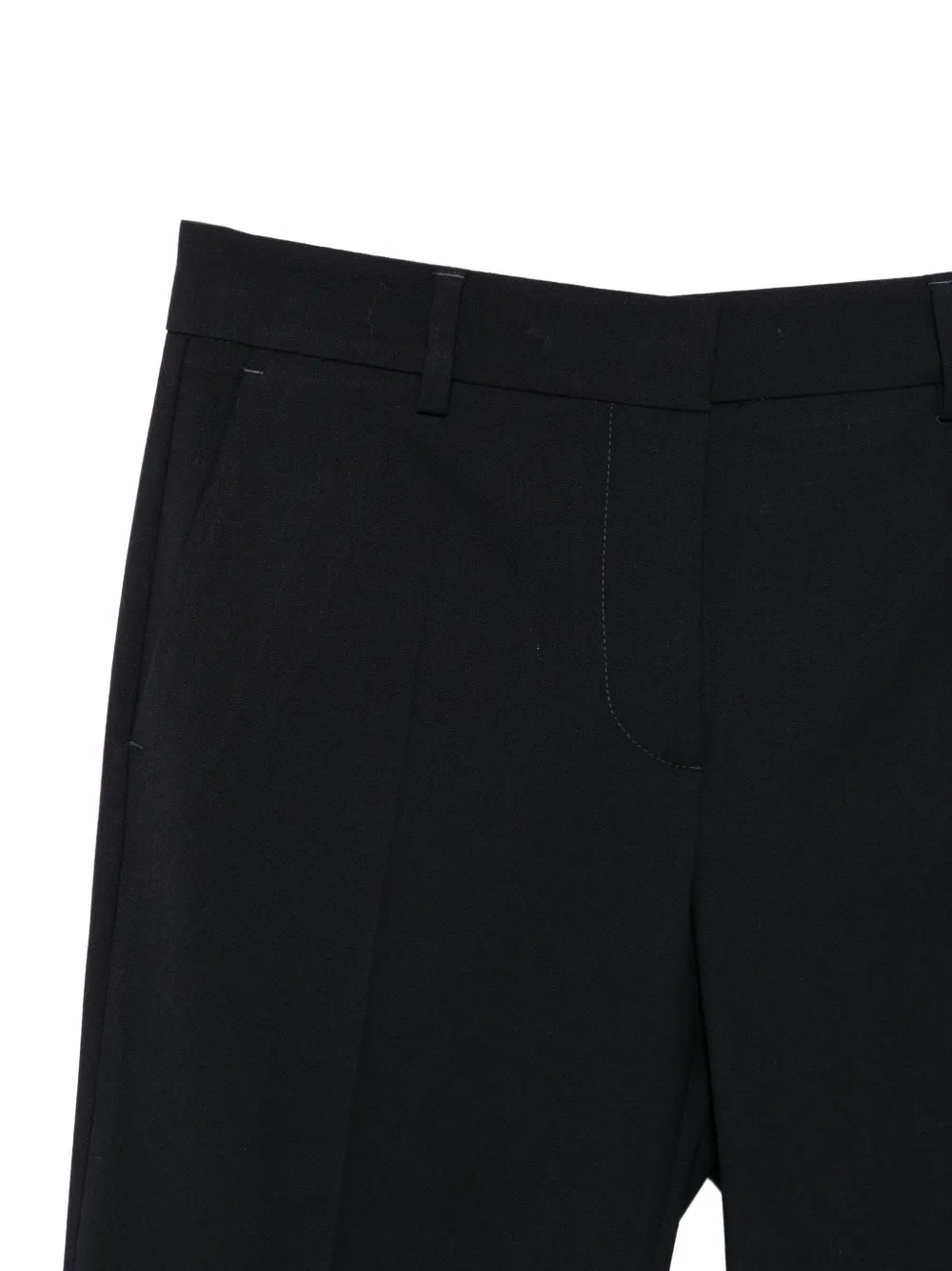 Alberto Biani straight-leg tailored trousers Blauw