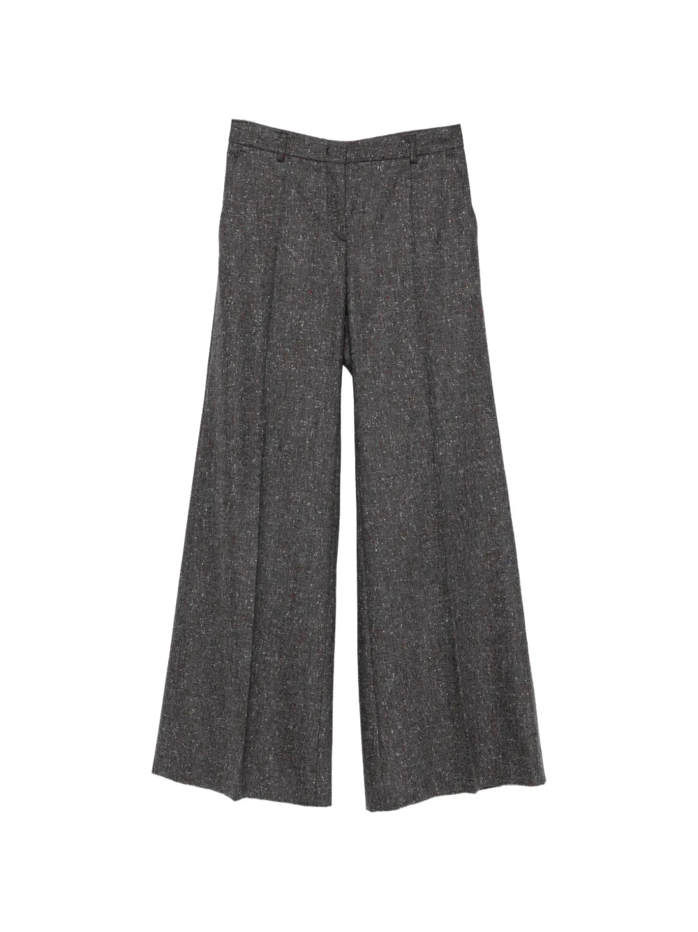 Alberto Biani mélange virgin wool trousers Grijs